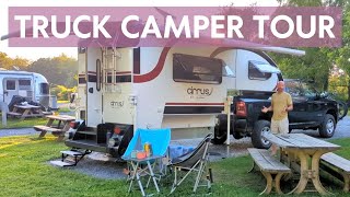 Truck Camper Tour with Seth Michael – NuCamp Cirrus 820 [upl. by Rekyr]