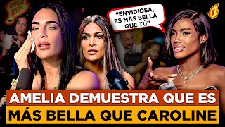 AMELIA ALCANTARA SE QUITA MAQUILLAJE EN VIVO PARA DEMOSTRAR QUE ES MÁS BELLA QUE CAROLINE AQUINO [upl. by Faustina258]