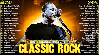 Classic Rock Songs 70s 80s 90s Full Album  Metallica Nirvana Queen Pink Floyd Bon Jovi [upl. by Orgell]