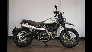 DUCATI SCRAMBLER 800 URBAN ENDURO ABS 2016  WALK AROUND VIDEO TOUR START UP [upl. by Alia]