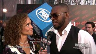 Champ Jon Jones Talks Lyoto Machida Fight  MMA Going Mainsteam on UFC on FOX Red Carpet [upl. by Scarrow]