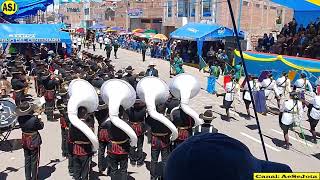 BANDA COLEGIO ADVENTISTA TITICACA  𝐃𝐞𝐬𝐟𝐢𝐥𝐞 𝐄𝐬𝐜𝐨𝐥𝐚𝐫 𝐩𝐨𝐫 𝐞𝐥 𝟗𝟖 𝐚𝐧𝐢𝐯𝐞𝐫𝐬𝐚𝐫𝐢𝐨 𝐝𝐞 𝐉𝐮𝐥𝐢𝐚𝐜𝐚 2024 [upl. by Ramo167]