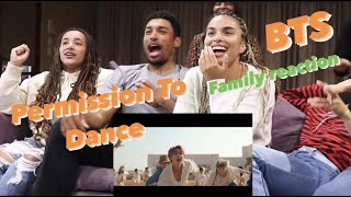 BTS Permission To Dance Reaction Family Reaction [upl. by Marva561]