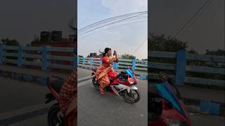 Rowdy Baby 🔥 Which One Is Best R15 Or Pulsar 220 ladybiker trending shorts viralvideo youtube [upl. by Laresa]