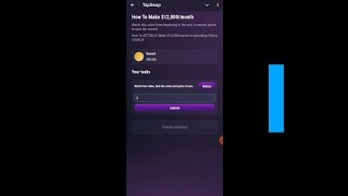 How To Make 12000month  Tapswap Code ACTUALLY Make 12000month reuploading Videos LEGALLY [upl. by Ocimad]