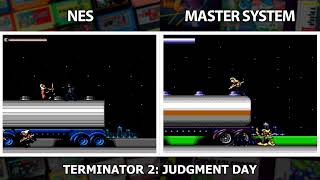 Nes vs Master System  Terminator 2 Judgment Day [upl. by Yraeht]