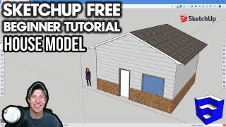 GETTING STARTED with SketchUp Free  Lesson 2  Creating a House Model [upl. by Mariquilla942]