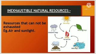 resources and natural resources types of natural resourcesexhaustible and inexhaustiblebsc ag [upl. by Tnerual]