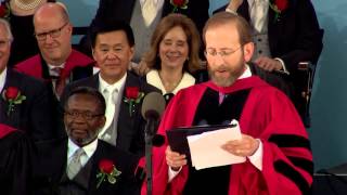 Conferring of Honorary Degrees  Harvard Commencement 2015 [upl. by Donielle]