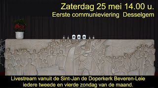 Eerste communie kinderen Desselgem op zaterdag 25 mei om 14 u [upl. by Yekcim]