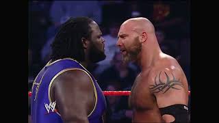 Mark Henry amp Jonathan Coachman vs Goldberg Raw January 26 2004 [upl. by Corb]