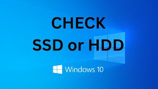 How to Check If You Have an SSD or HDD on Windows  Windows 1011 [upl. by Madison]