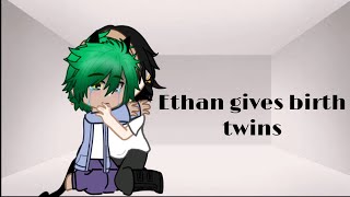 Ethan gives birth twins  gacha nox  mpreg [upl. by Ellinehc]