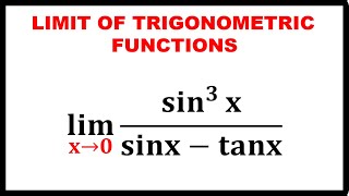 LIMITS OF TRIGONOMETRIC FUNCTIONS [upl. by Cayser890]