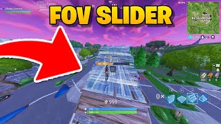 FOV slider in Fortnite [upl. by Cho]