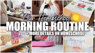 OUR HOMESCHOOL MORNING ROUTINE  CURRICULUM RECORDS AND MORE [upl. by Yerd]