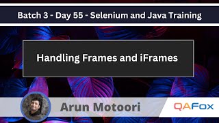 Handling Frames and iFrames in Selenium Java Selenium Java Training 55 [upl. by Haianeb]