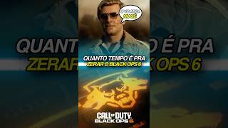 SAIBA QUANTAS HORAS PARA COMPLETAR 100 DE CALL OF DUTY BLACK OPS 6 callofduty games [upl. by Aramot506]