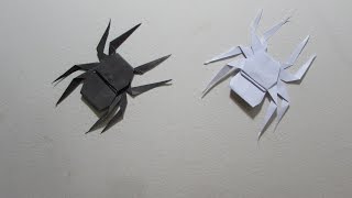 How to make a paper Spider  Easy Tutorial Origami [upl. by Marilyn]