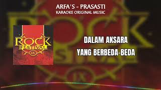 ARFAS  PRASASTI KARAOKE ORIGINAL MUSIC [upl. by Ronny993]