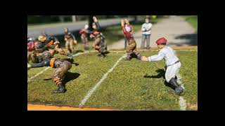 New York Giants vs Providence Steamrollers 1925 nfl electric football figures miniatures diorama [upl. by Lecia]