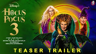 Hocus Pocus 3 Teaser Trailer 2024  Disney  Bette MidlerSarah Jessica Parker Film Series Cast [upl. by Millburn]