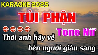 Tủi Phận Karaoke Tone Nữ Karaoke Hoàng Giang 62 [upl. by Virgilia]