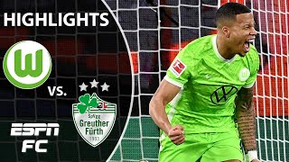 Wolfsburg takes care of Greuther Furth off two goals from Vranckx  Bundesliga Highlights  ESPN FC [upl. by Atinoj60]