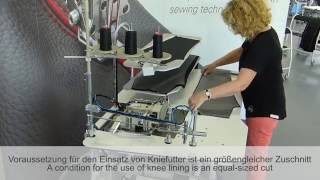 Dürkopp Adler 12255 Singlehead overlock units for serging of long fabric parts [upl. by Necila]