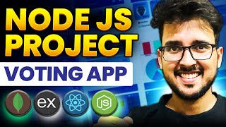 Node js projects for beginners  Nodejs complete tutorial in hindi  Voting Application Hello world [upl. by Nowaj]