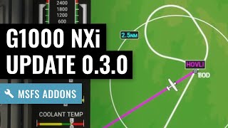 MSFS G1000 NXi Update 030  Persistent Settings  Improved Hold Entries  Custom Waypoints [upl. by Adnuhsor]