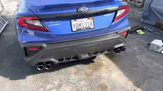 ETS Axleback Resonated Remark Resonated Midpipe vs ETS NonResonated 2022 WRX vs Stock Exhaust [upl. by Musette]