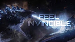 Godzilla 2014 Tribute  Feel Invincible Music Video [upl. by Budd]