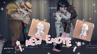 NEW EMOTE ｜”Family Hug” Gardener amp Hell Ember ｜“Couple Hug” Psychologist amp Patient【Identity V】 [upl. by Anilac]