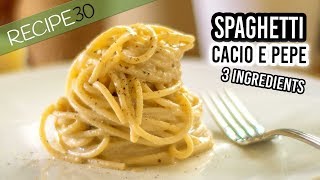 Spaghetti Cacio e Pepe 3 Ingredients [upl. by Aneerhs790]