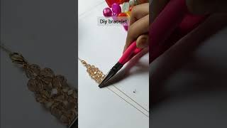 Diy trendy bracelet ✨jewelrymakingathome diyjewelry diyjewellry [upl. by Mil]