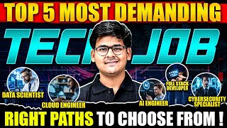 Top 5 Most Demanding Tech Job in India 2024   High Salary Jobs  Right Paths to Choose From [upl. by Aiceila]