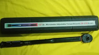 Unboxing Dr Micrometer Adjustable Torque Wrench  Yamaha Genuine Parts amp Accessories  Lazada [upl. by Iveksarap348]