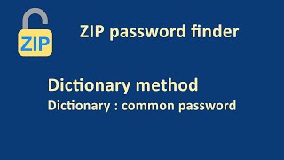 ZIP password finder iOS app 1  use dictionary [upl. by Fanny257]