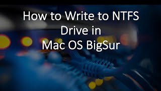 How to Enable NTFS ReadWrite Function on macOS Big Sur without Software [upl. by Annitsirhc55]