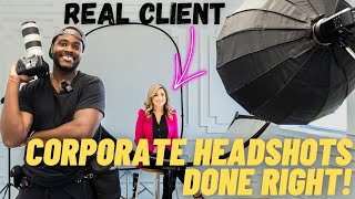 The ULTIMATE Guide to Corporate Headshots  Gear Setup amp Execution [upl. by Adnilemreh]