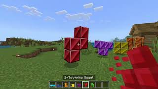 Minecraft Tetris Addon [upl. by Yelsel116]