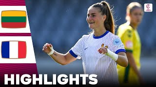 France vs Lithuania  Highlights  U19 Womens European Championship 17072024 [upl. by Buhler]