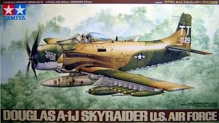 Tamiya 148 Douglas A1J Skyraider quotInBoxReviewquot 8614 [upl. by Natascha]