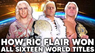 How Ric Flair Won ALL SIXTEEN World Titles [upl. by Aiuqat]