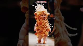 Adorable Fashion Show food cute baby ai runway fashion adorable shortvideo youtubeshorts [upl. by Percival]