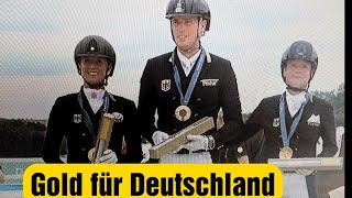 olympische sommerspiele 2024 Paris deutsche dressurreiter holen sich zum 15 mal goldmedaille [upl. by Aneram111]