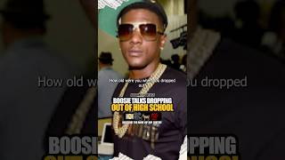 Boosie talks dropping out of high school 🏫 💵💯 boosie boosiebadazz hiphop [upl. by Elgar]