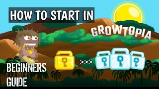 BEGINNERS GUIDE 2024  HOW TO START IN GROWTOPIA IN FASTEST WAY [upl. by Sonya976]