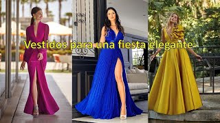 Vestidos para una fiesta elegante moda modafeminina vestidodenovia wedding belleza fama [upl. by Baptiste]